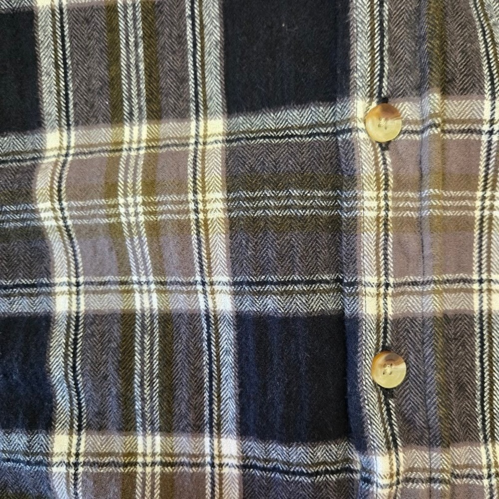 Red Head Mens Plaid Flannel Shirt Long Sleeve Button Down Warm Top Sz LT Tall - Picture 4 of 10